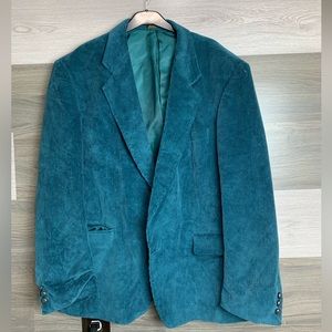 Oversized Corduroy Turquoise Blazer